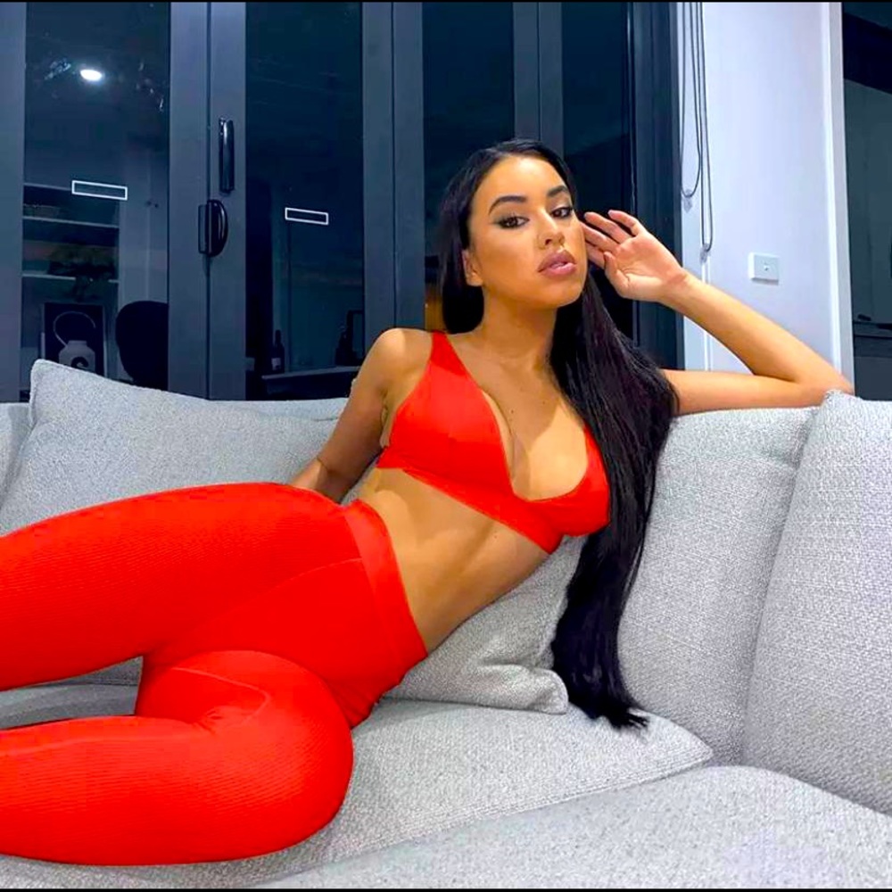 Red suit brand new